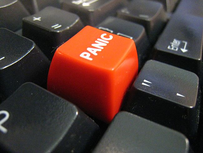 How to stop pushing the 'panic' button