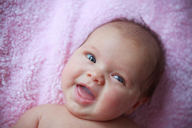 Smiling and laughter is a very important part of communication for babies before the development of language and speech