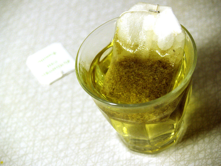 Chamomile tea is easy to make with prepared tea bags