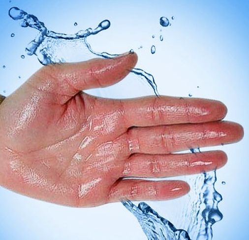Many people have problems with sweating hands triggered by nervousnes